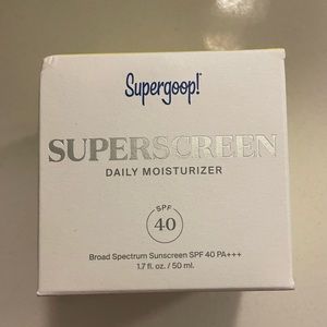 NWT Supergoop Superscreen Moisturizer SPF 40